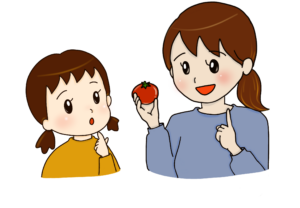 子どもが知らない食材を教える大人